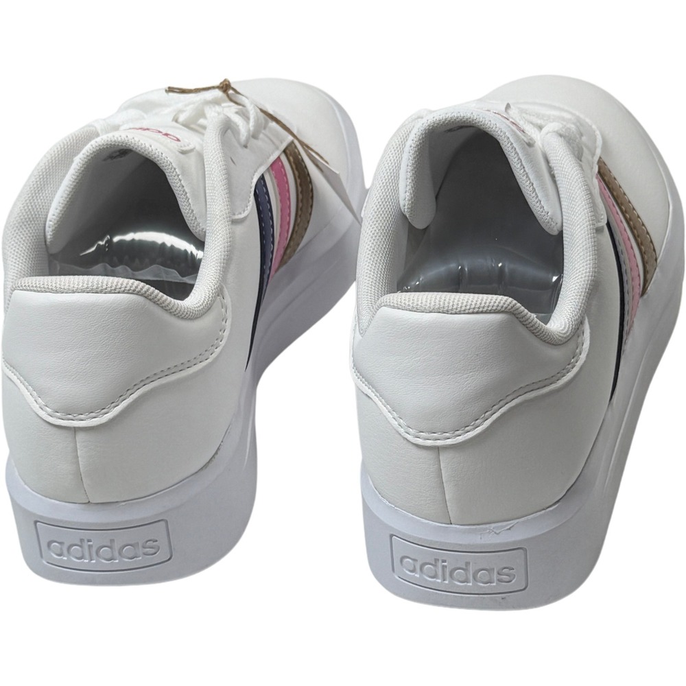 Adidas Court Platform Shoes / Sneakers - NEW Womens 8.5 Vanilla / Wht #47751-ZZ1 - Picture 5 of 5